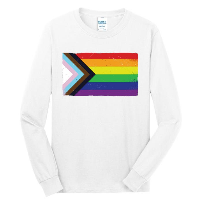 LGTBQ Black Pride Flag Tall Long Sleeve T-Shirt