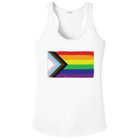 LGTBQ Black Pride Flag Ladies PosiCharge Competitor Racerback Tank