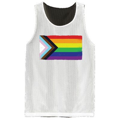 LGTBQ Black Pride Flag Mesh Reversible Basketball Jersey Tank