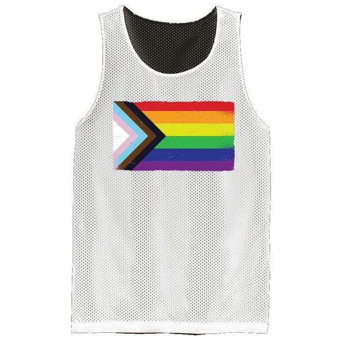 LGTBQ Black Pride Flag Mesh Reversible Basketball Jersey Tank