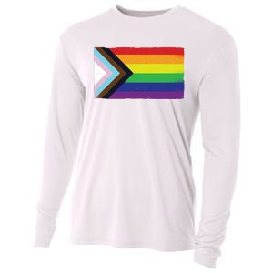 LGTBQ Black Pride Flag Cooling Performance Long Sleeve Crew