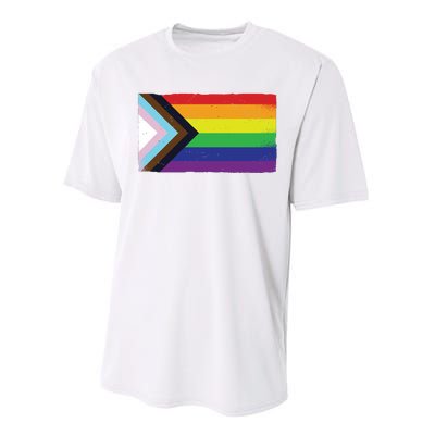 LGTBQ Black Pride Flag Performance Sprint T-Shirt