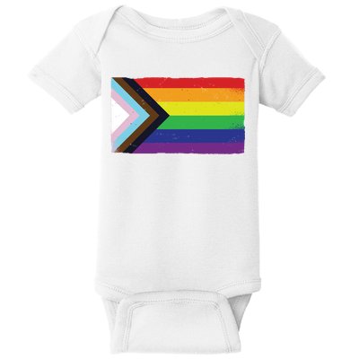 LGTBQ Black Pride Flag Baby Bodysuit
