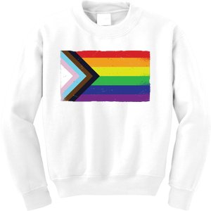 LGTBQ Black Pride Flag Kids Sweatshirt