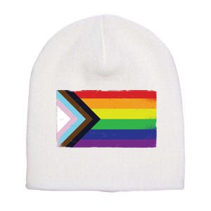 LGTBQ Black Pride Flag Short Acrylic Beanie