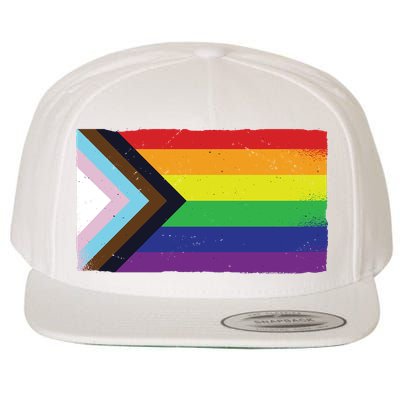 LGTBQ Black Pride Flag Wool Snapback Cap