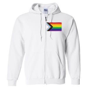 LGTBQ Black Pride Flag Full Zip Hoodie