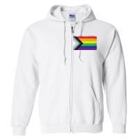 LGTBQ Black Pride Flag Full Zip Hoodie