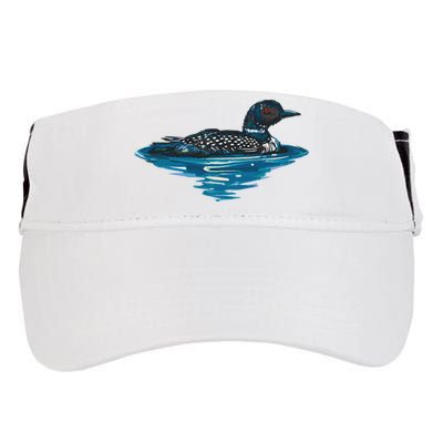 Loon Bird Painting Duck Lake Adult Drive Performance Visor