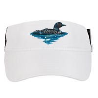 Loon Bird Painting Duck Lake Adult Drive Performance Visor