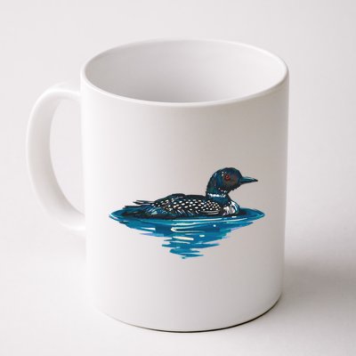 Loon Bird Painting Duck Lake Mug
