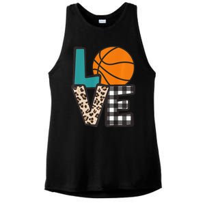 Love Basketball Player Fan Coach Sports Mom Mama Ladies PosiCharge Tri-Blend Wicking Tank