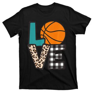 Love Basketball Player Fan Coach Sports Mom Mama T-Shirt