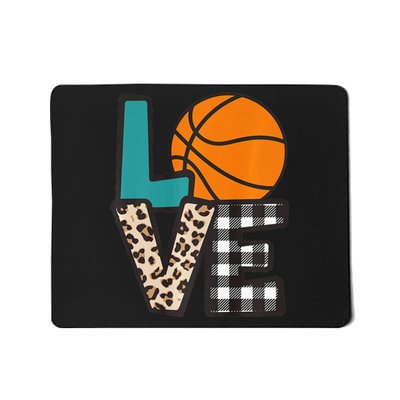 Love Basketball Player Fan Coach Sports Mom Mama Mousepad