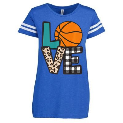 Love Basketball Player Fan Coach Sports Mom Mama Enza Ladies Jersey Football T-Shirt