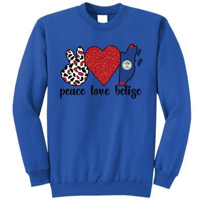 Love Belize Proud Belizean Flag Belizean Roots Meaningful Gift Sweatshirt