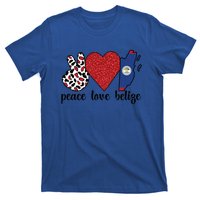 Love Belize Proud Belizean Flag Belizean Roots Meaningful Gift T-Shirt