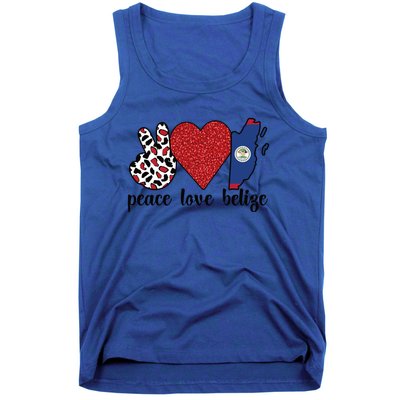 Love Belize Proud Belizean Flag Belizean Roots Meaningful Gift Tank Top