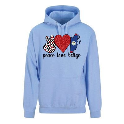 Love Belize Proud Belizean Flag Belizean Roots Meaningful Gift Unisex Surf Hoodie