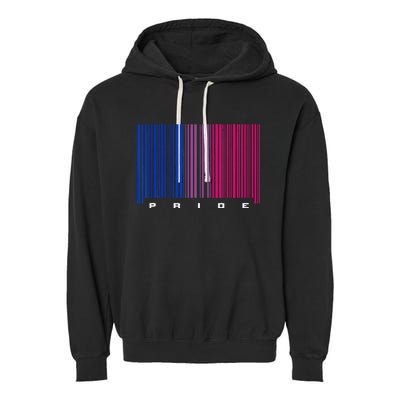 LGBTQ Bisexual Pride Garment-Dyed Fleece Hoodie