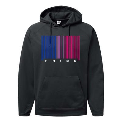 LGBTQ Bisexual Pride Performance Fleece Hoodie