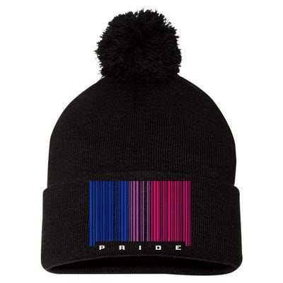 LGBTQ Bisexual Pride Pom Pom 12in Knit Beanie