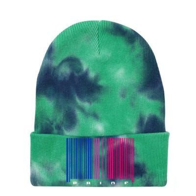 LGBTQ Bisexual Pride Tie Dye 12in Knit Beanie