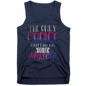 Lgbt Bi Pride Proud Bisexual Bisexuality Flag Gift Bisexual Tank Top