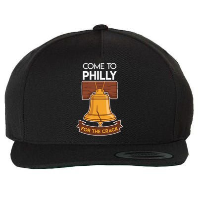 Liberty Bell Philadelphia Come To Philly For The Crack Wool Snapback Cap