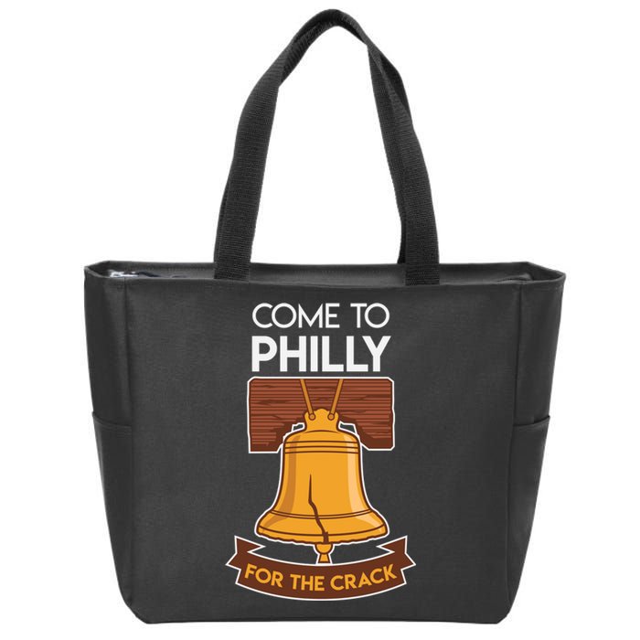 Liberty Bell Philadelphia Come To Philly For The Crack Zip Tote Bag