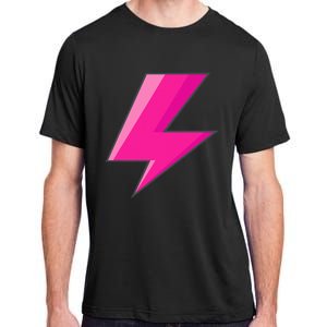 Lightning Bolt Pink Purple Graphic Easy Halloween Costume Adult ChromaSoft Performance T-Shirt