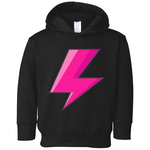 Lightning Bolt Pink Purple Graphic Easy Halloween Costume Toddler Hoodie