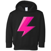 Lightning Bolt Pink Purple Graphic Easy Halloween Costume Toddler Hoodie