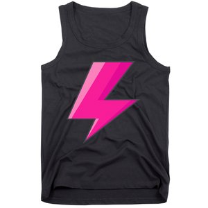 Lightning Bolt Pink Purple Graphic Easy Halloween Costume Tank Top