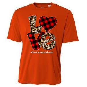 Love Buffalo Plaid Hearts Valentine's Day Dental Assistant Gift Cooling Performance Crew T-Shirt