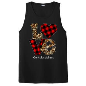 Love Buffalo Plaid Hearts Valentine's Day Dental Assistant Gift PosiCharge Competitor Tank