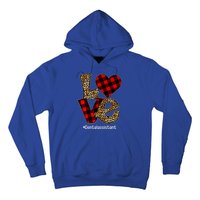 Love Buffalo Plaid Hearts Valentine's Day Dental Assistant Gift Hoodie