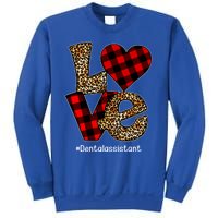 Love Buffalo Plaid Hearts Valentine's Day Dental Assistant Gift Sweatshirt