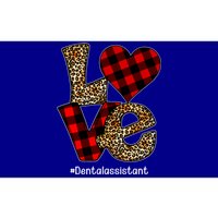 Love Buffalo Plaid Hearts Valentine's Day Dental Assistant Gift Bumper Sticker