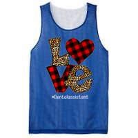 Love Buffalo Plaid Hearts Valentine's Day Dental Assistant Gift Mesh Reversible Basketball Jersey Tank