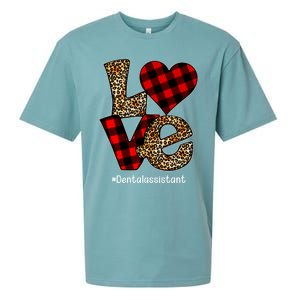 Love Buffalo Plaid Hearts Valentine's Day Dental Assistant Gift Sueded Cloud Jersey T-Shirt