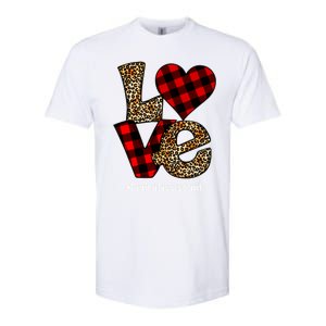 Love Buffalo Plaid Hearts Valentine's Day Dental Assistant Gift Softstyle CVC T-Shirt