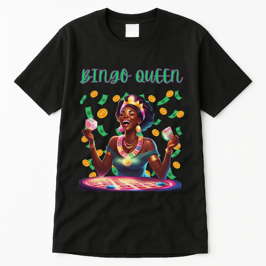  Laughing Bingo Queen Tall T-Shirt