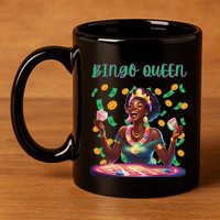  Laughing Bingo Queen 11oz C Handle Ceramic Mug