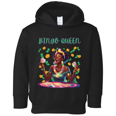  Laughing Bingo Queen Toddler Hoodie