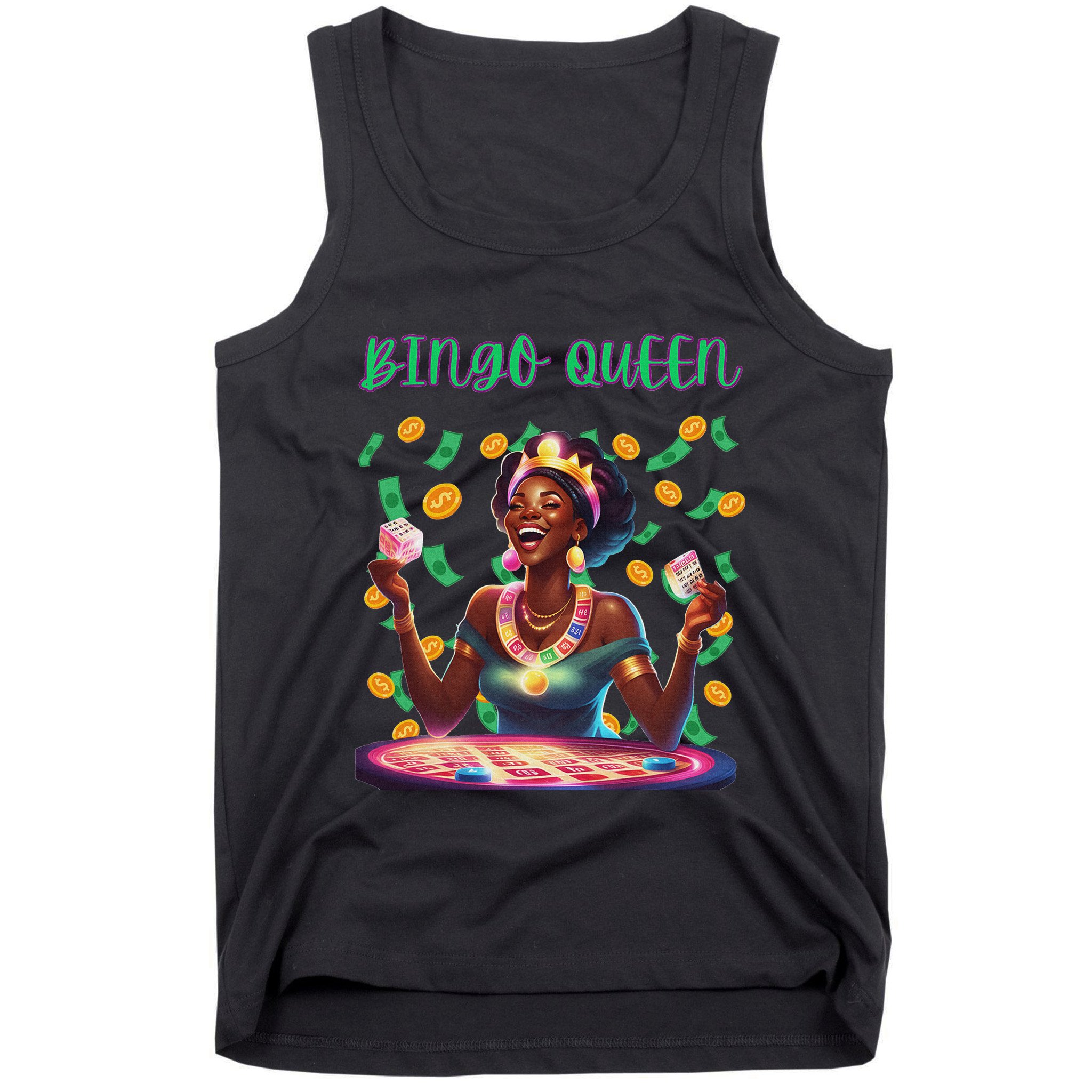  Laughing Bingo Queen Tank Top
