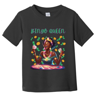  Laughing Bingo Queen Toddler T-Shirt