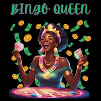  Laughing Bingo Queen Zip Tote Bag