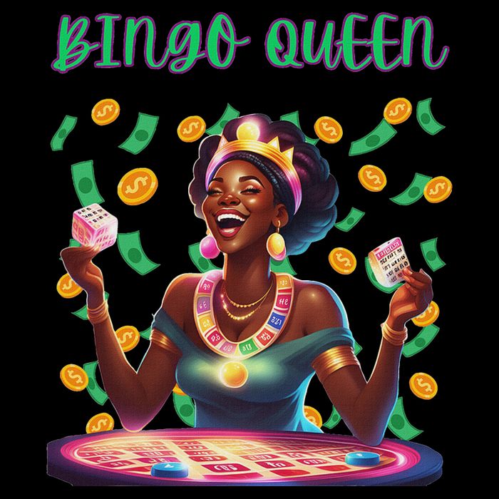  Laughing Bingo Queen Zip Tote Bag