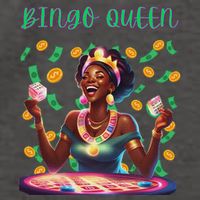  Laughing Bingo Queen Vector Backpack